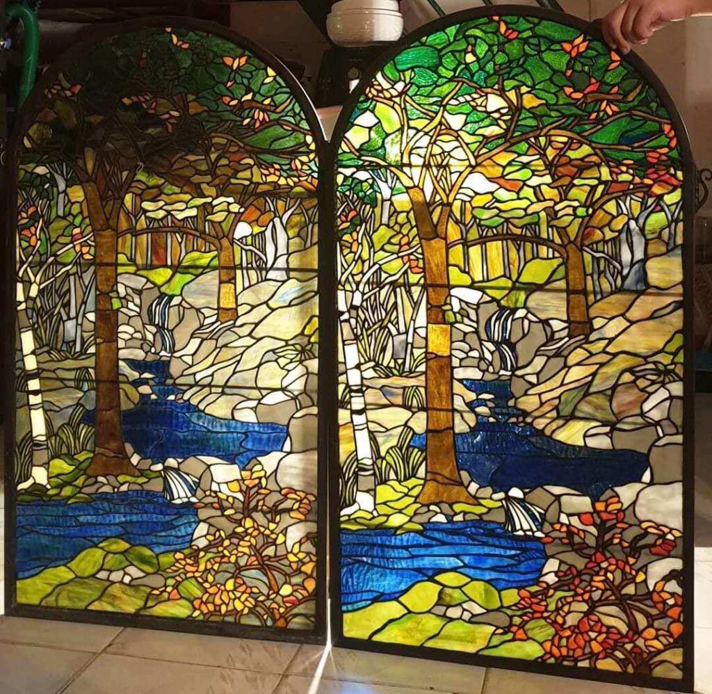 custom tiffany stained glass repair
